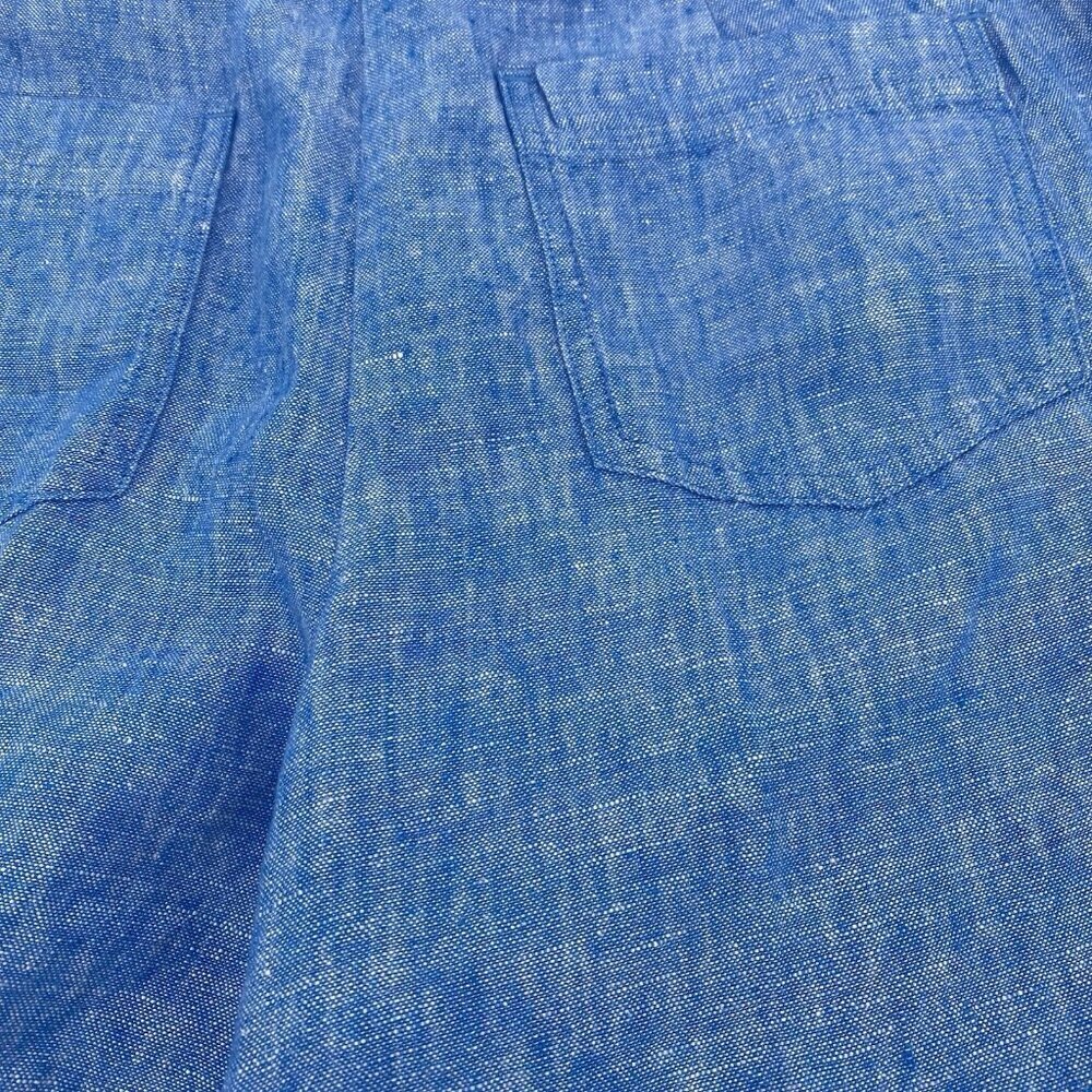 Boden Women’s US 8 UK 12 Blue Cornwall 6” Linen Shorts Nautical Beach - Picture 10 of 12